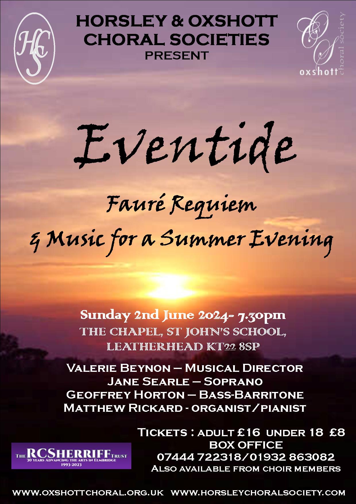Eventide - the HCS Summer Concert